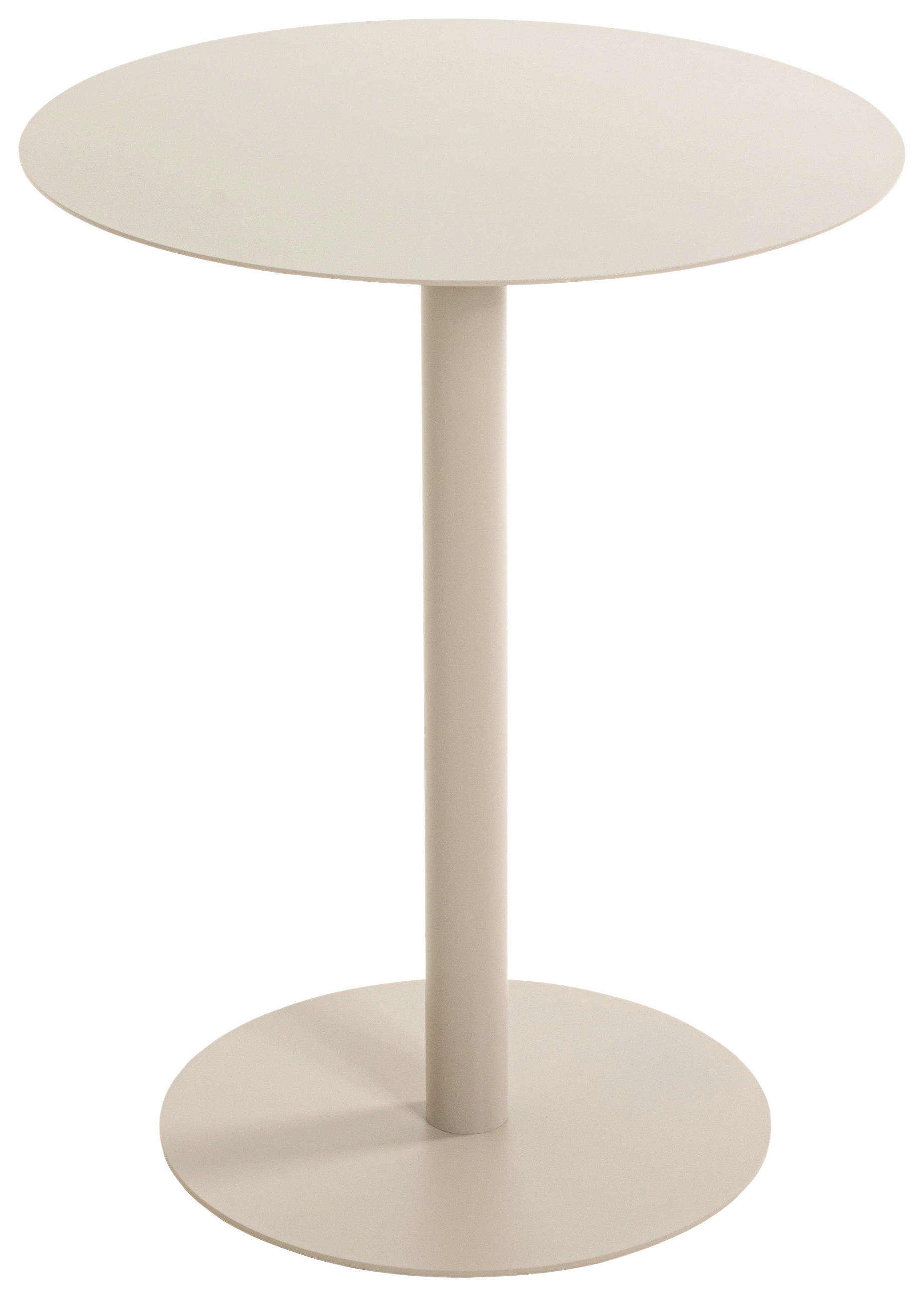 BEISTELLTISCH 40/40/50 cm Hellgrau rund  - Hellgrau, Trend, Metall (40/40/50cm)
