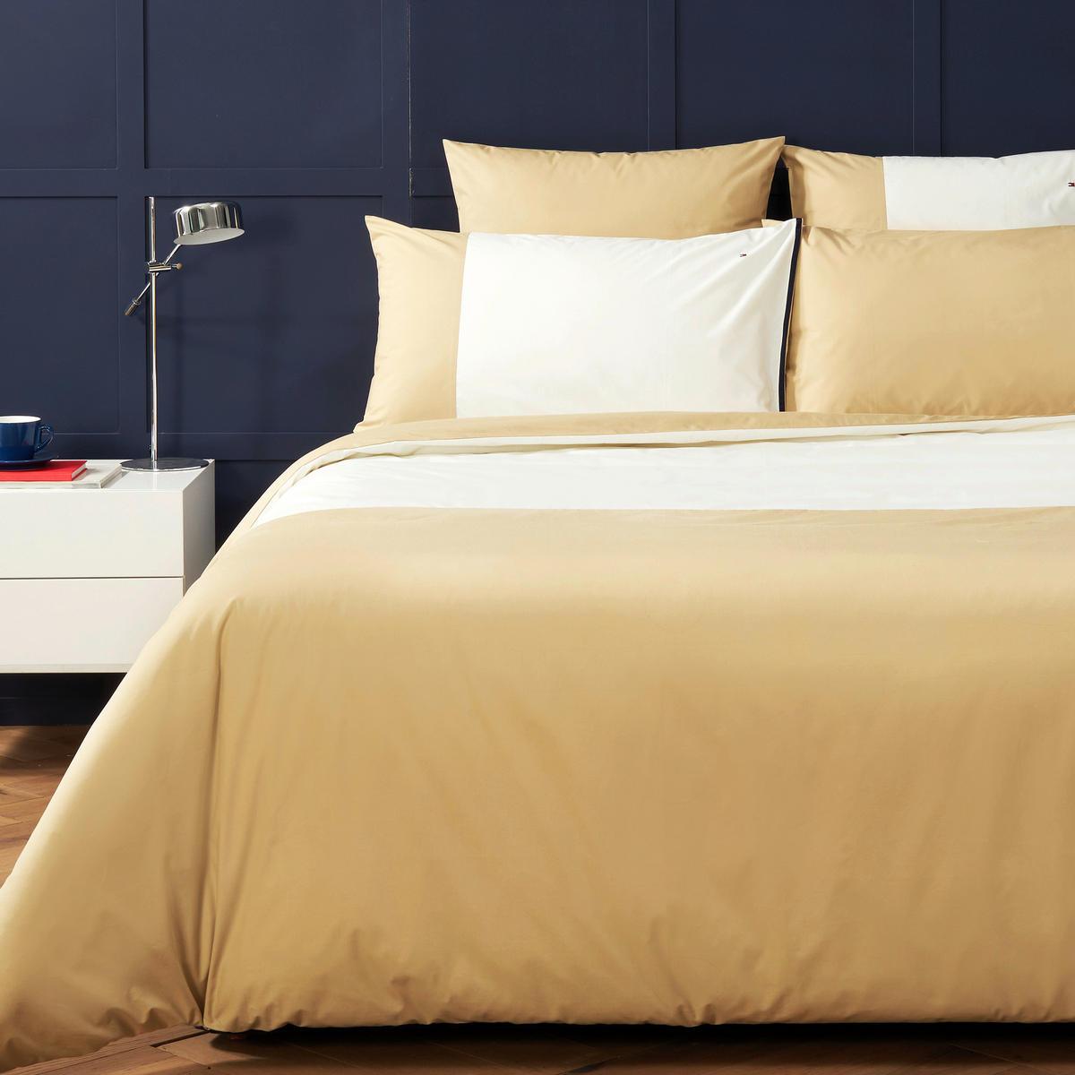 BETTWÄSCHE Color Block Perkal 200/200 cm  - Naturfarben, Basics, Textil (200/200cm) - Tommy Hilfiger