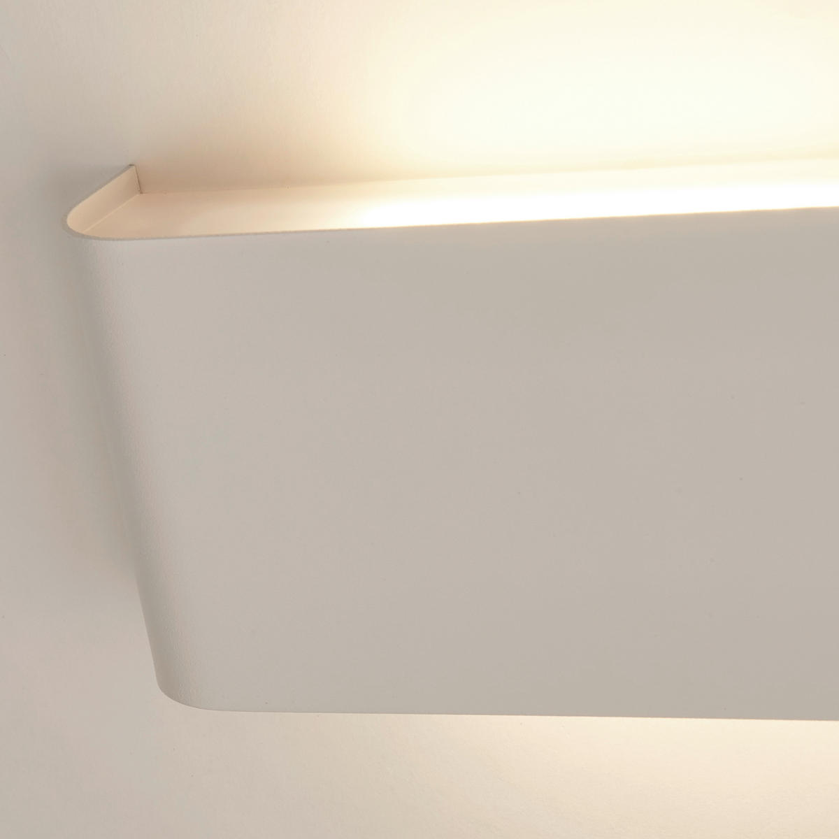 BADEZIMMER-WANDLEUCHTE Match Box  - Weiß, Design, Kunststoff/Metall (18/8/4cm)