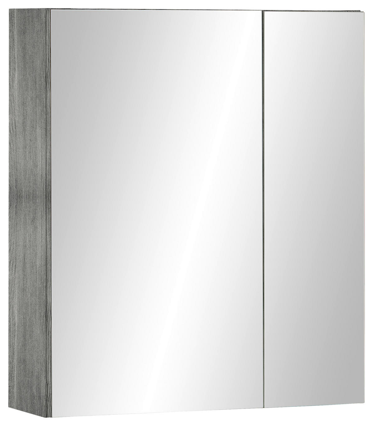 SPIEGELSCHRANK 60/70/20 cm  - Eiche grau, MODERN, Glas/Holzwerkstoff (60/70/20cm) - MID.YOU