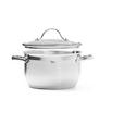 KOCHTOPFSET 6-teilig  - Klar/Edelstahlfarben, Basics, Glas/Metall - Homeware Profession.