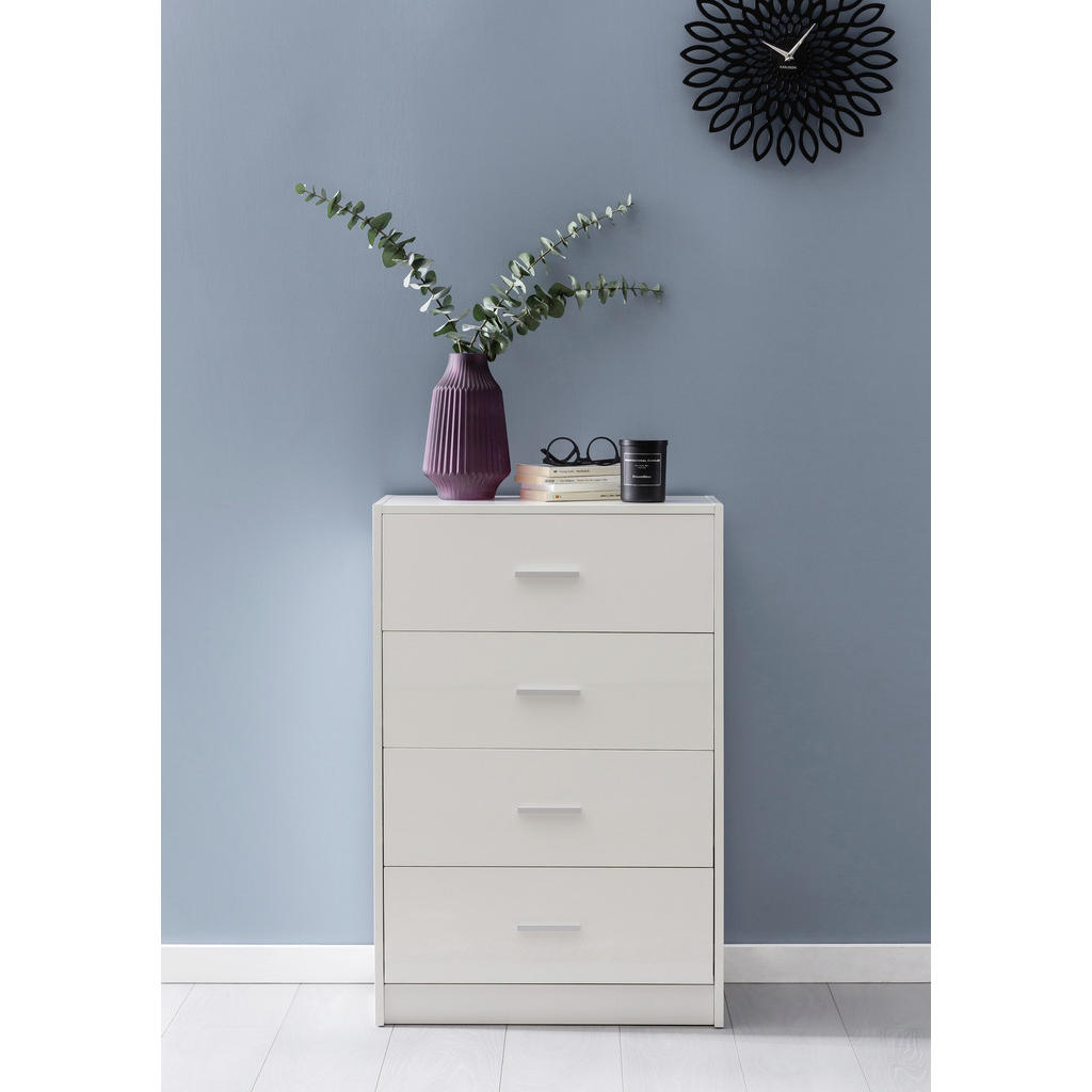 Thumbnail - Mid.you Highboard, Weiß, Metall, 4 Schubladen, 60x90x30 cm, stehend, Wohnzimmer, Kommoden & Sideboards, Highboards