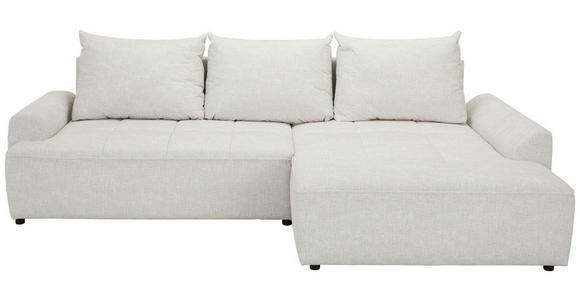 ECKSOFA  in Mikrofaser Naturfarben  - Schwarz/Naturfarben, KONVENTIONELL, Kunststoff/Textil (295/169cm) - Carryhome
