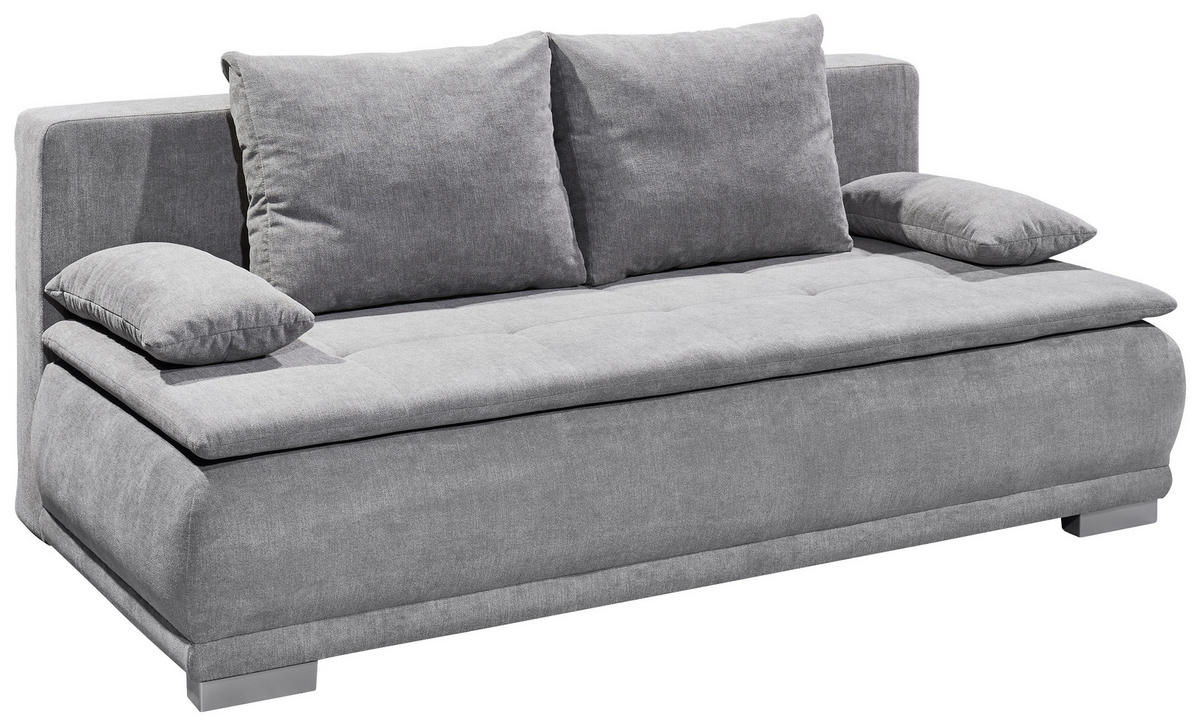 ROZKLÁDACÍ POHOVKA, textil, barvy stříbra - barvy stříbra/jílová barva, Moderní, textil/plast (208/93/105cm) - MID.YOU