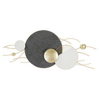 WANDDEKO  129.5/53.3/8.3 cm   - Goldfarben/Schwarz, Basics, Metall (129.5/53.3/8.3cm)