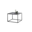 COUCHTISCH Sicherheitsglas 60/60/45 cm quadratisch Schwarz, Grau  - Schwarz/Grau, Design, Glas/Metall (60/60/45cm) - Xora