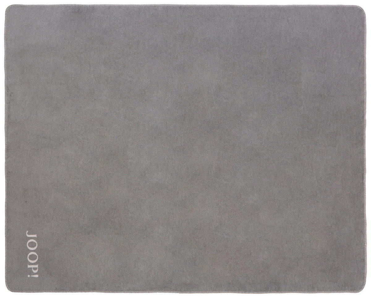 PLAID Uni-Doubleface 150/200 cm  - Weiss/Grau, Design, Textil (150/200cm) - Joop!