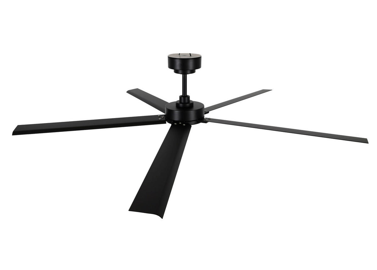 DECKENVENTILATOR Monza 152/31/152 cm   - Schwarz, Basics, Metall (152/31/152cm)