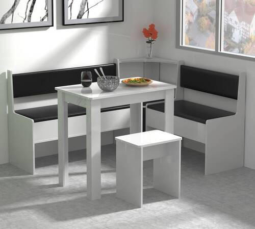 Eckbankelement Weiß - Weiß, MODERN (43/78/43cm) - MID.YOU