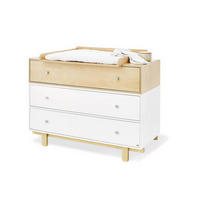 WICKELKOMMODE PINOLINO BOKS 126/99/57-78 cm  - Edelstahlfarben/Ahornfarben, Trend, Holzwerkstoff/Metall (126/99/57-78cm) - Pinolino