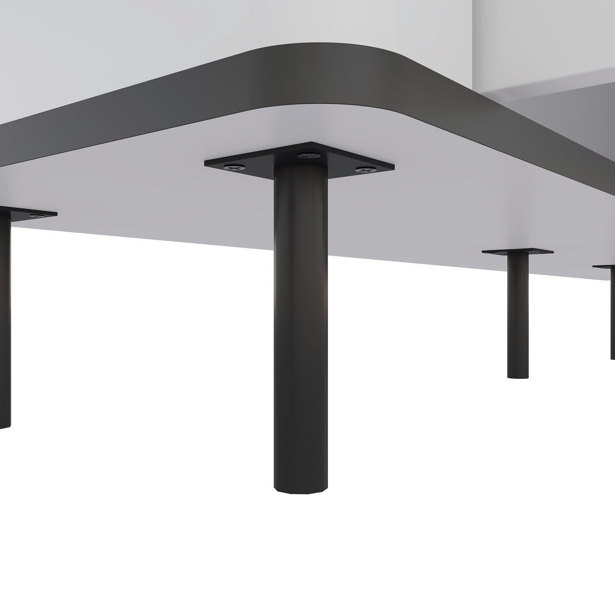 SIDEBOARD  in 136,8/82/35,2 cm  - Schwarz/Weiß, MODERN, Holzwerkstoff/Kunststoff (136,8/82/35,2cm) - Carryhome