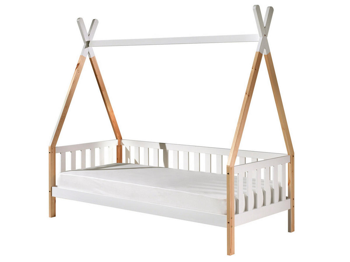 HAUSBETT Rollrost, Bettschublade 90/200 cm  in Weiß, Kieferfarben  - Weiß/Kieferfarben, MODERN, Holz/Holzwerkstoff (90/200cm) - MID.YOU