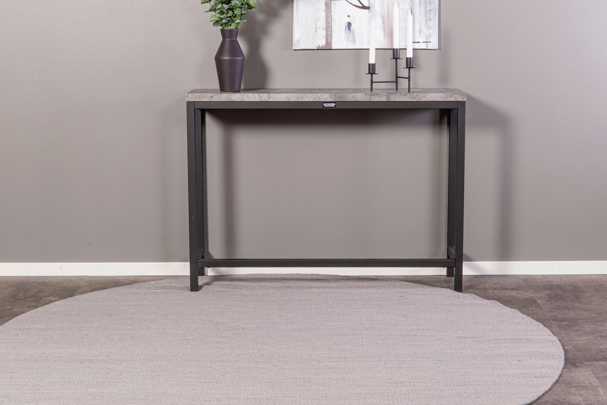 BEISTELLTISCH 110/30/80 cm Schwarz, Grau rechteckig  - Schwarz/Grau, Design, Holzwerkstoff/Metall (110/30/80cm) - Livetastic