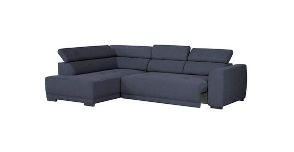 ECKSOFA Blau Struktur - Blau/Schwarz, Design, Kunststoff/Textil (205/284cm) - Xora