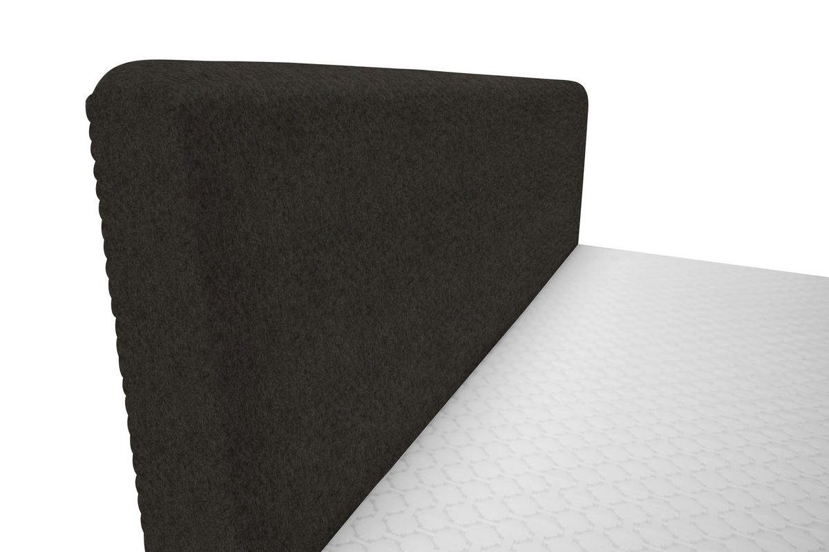 BOXBETT 160/200 cm  in Mokka  - Schwarz/Mokka, Design, Holz/Holzwerkstoff (160/200cm) - Xora