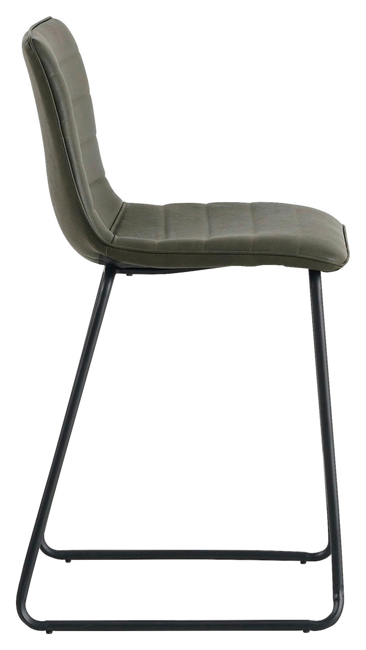 SADA BAROVÝCH ŽIDLÍ 2 kusy - černá/zelená, Konvenční, kov/textil (49/98/54,5cm) - MID.YOU