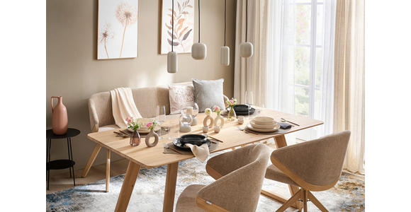 HÄNGELEUCHTE 90/12,5/150 cm  - Sandfarben, Basics, Metall (90/12,5/150cm) - Dieter Knoll