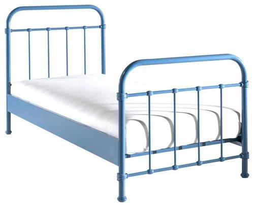 KINDER-/JUNIORBETT 90/200 cm  in Blau  - Blau, ROMANTIK / LANDHAUS, Holzwerkstoff/Metall (90/200cm) - MID.YOU