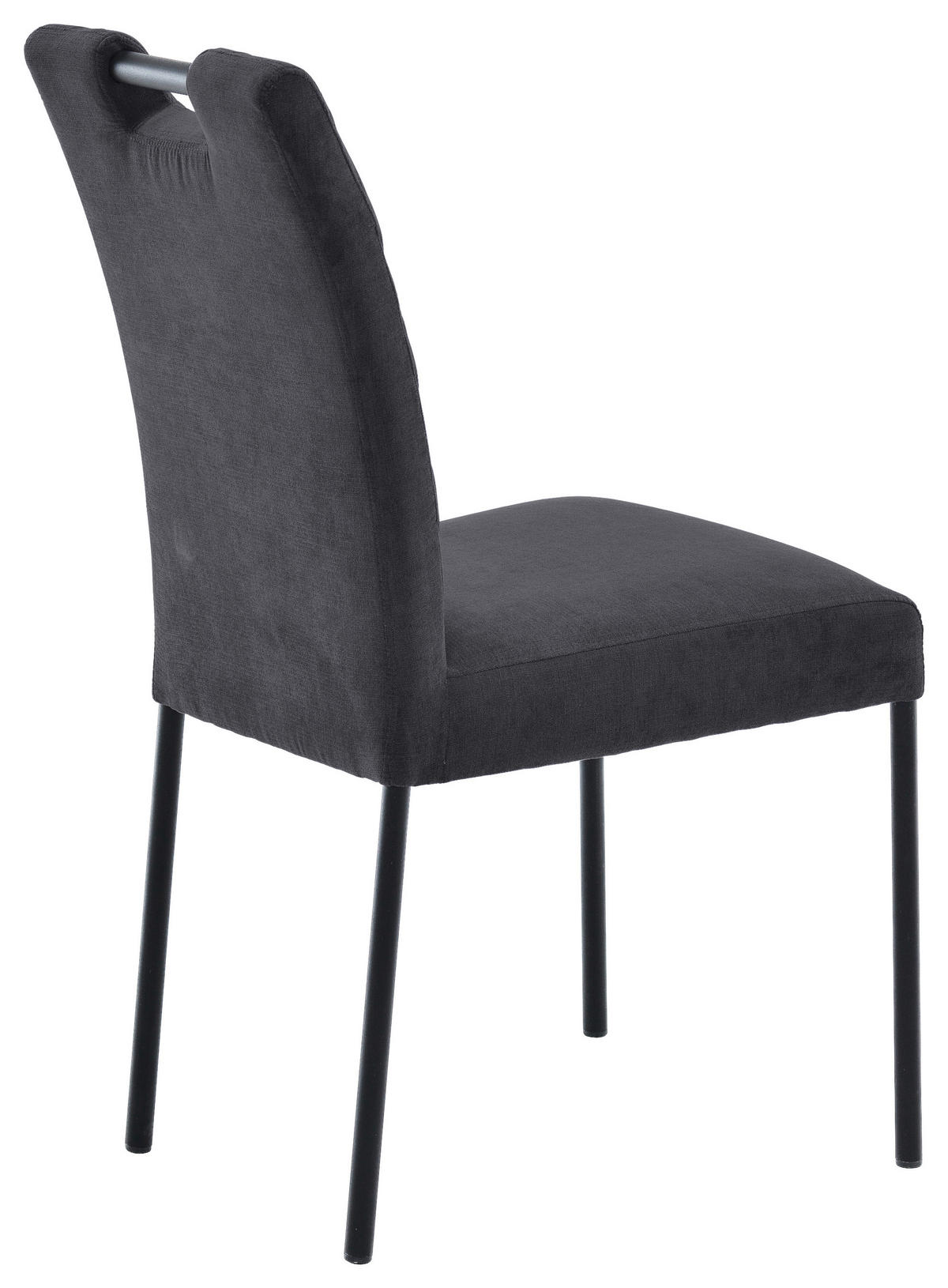 STUHL Webstoff Dunkelgrau  - Dunkelgrau, KONVENTIONELL (46/91/61cm) - Carryhome