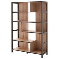 REGAL Anthrazit, Eichefarben  - Eichefarben/Anthrazit, Design, Holzwerkstoff (116/175/40cm) - Carryhome