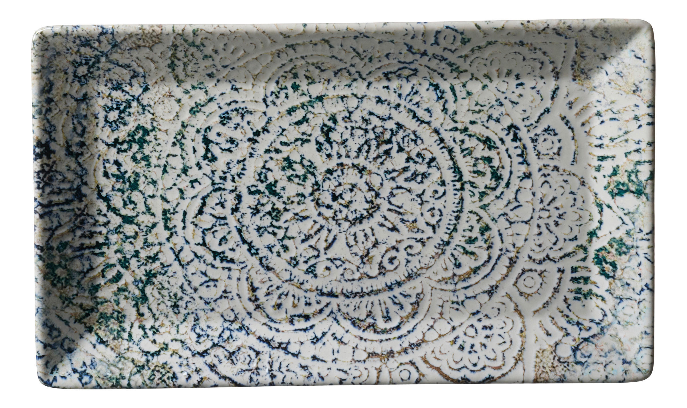 SERVIERPLATTE  - Graublau, KONVENTIONELL, Keramik (25/15/2cm) - Ritzenhoff Breker