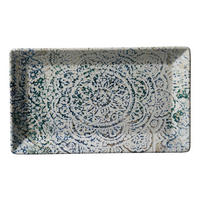 SERVIERPLATTE  - Graublau, KONVENTIONELL, Keramik (25/15/2cm) - Ritzenhoff Breker