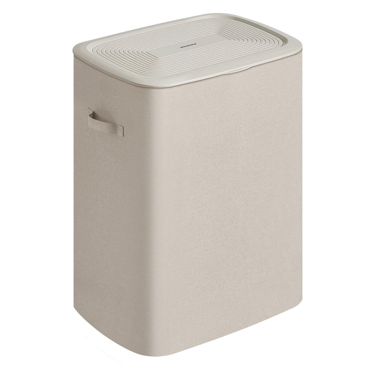 WÄSCHEKORB - Beige, Basics, Kunststoff/Textil (56/70/40,5cm)