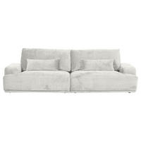 BIGSOFA in Chenille Beige  - Beige/Schwarz, KONVENTIONELL, Kunststoff/Textil (282/73/115cm) - MID.YOU