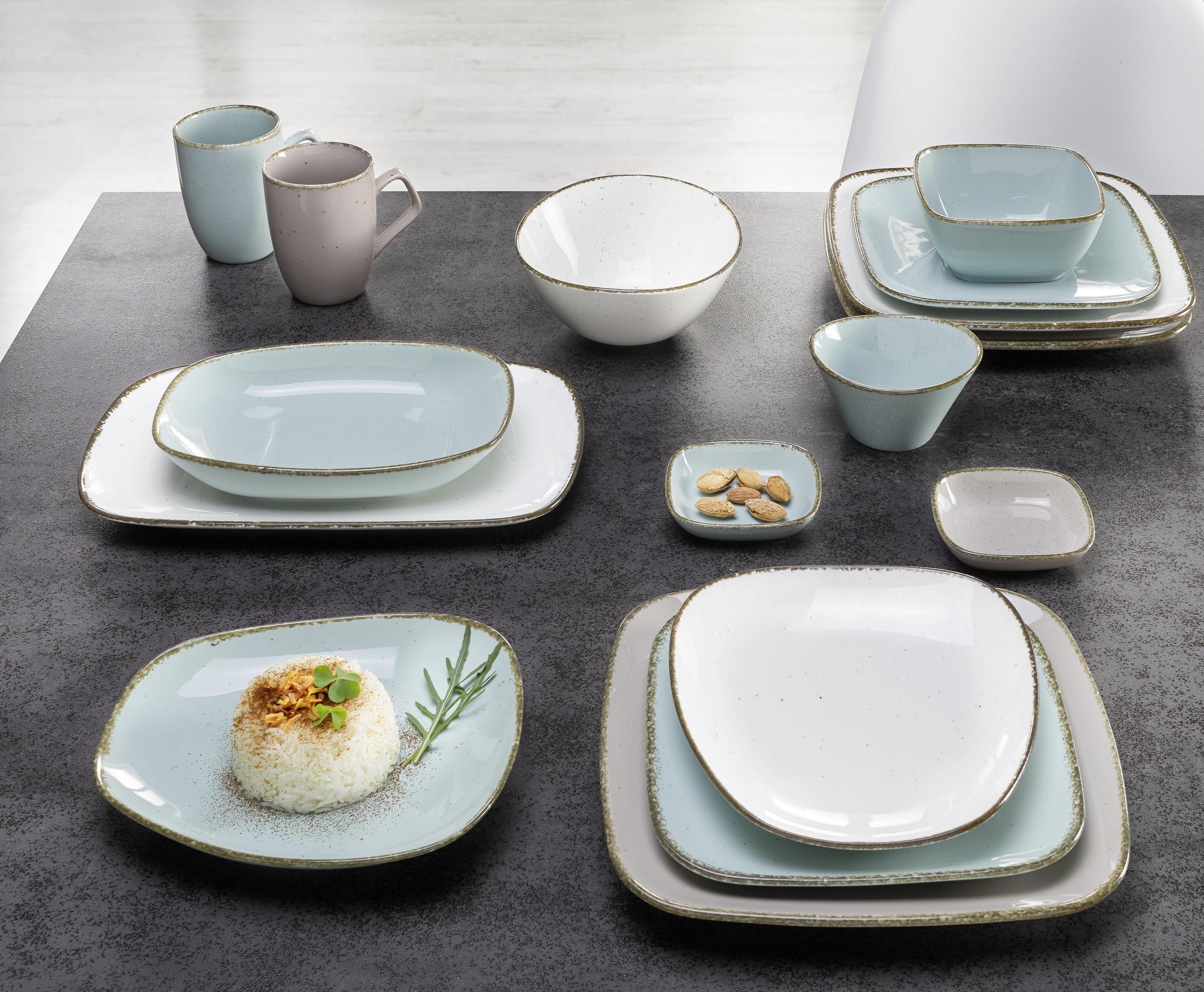 SUPPENTELLER Casa Porzellan - Braun/Grau, Basics, Keramik (16/23,5cm) - Ritzenhoff Breker