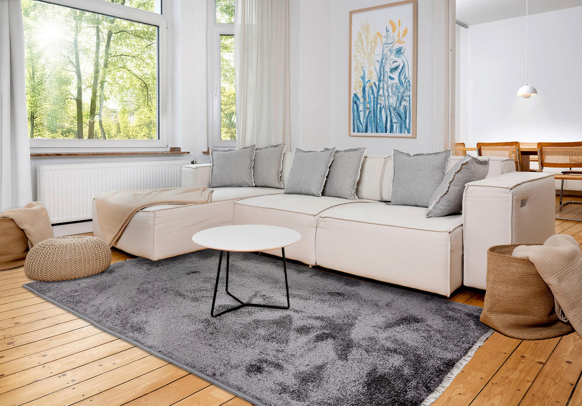 WEBTEPPICH 160/230 cm Stevie Anthrazit rechteckig  - Anthrazit, Basics, Kunststoff (160/230cm) - Astra