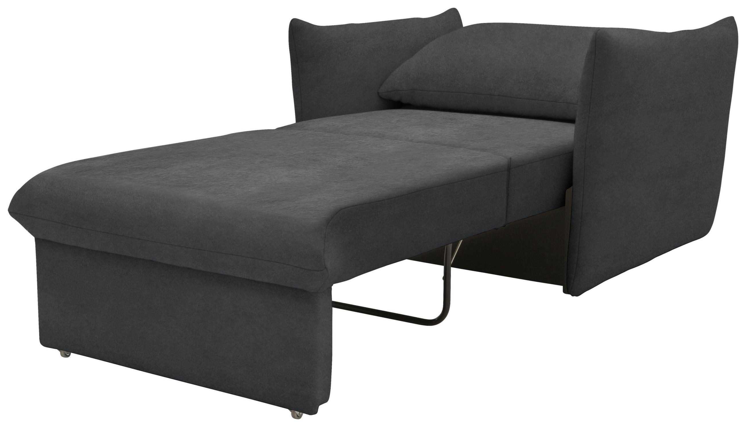 SESSEL Mikrofaser Dunkelgrau    - Dunkelgrau/Schwarz, Design, Kunststoff/Textil (120/100/97cm) - LOOKS by W.Joop