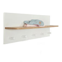 WANDBOARD Ava Weiß, Eiche Artisan  - Weiß/Eiche Artisan, Basics, Holz/Holzwerkstoff (90/29/16,5cm) - Roba