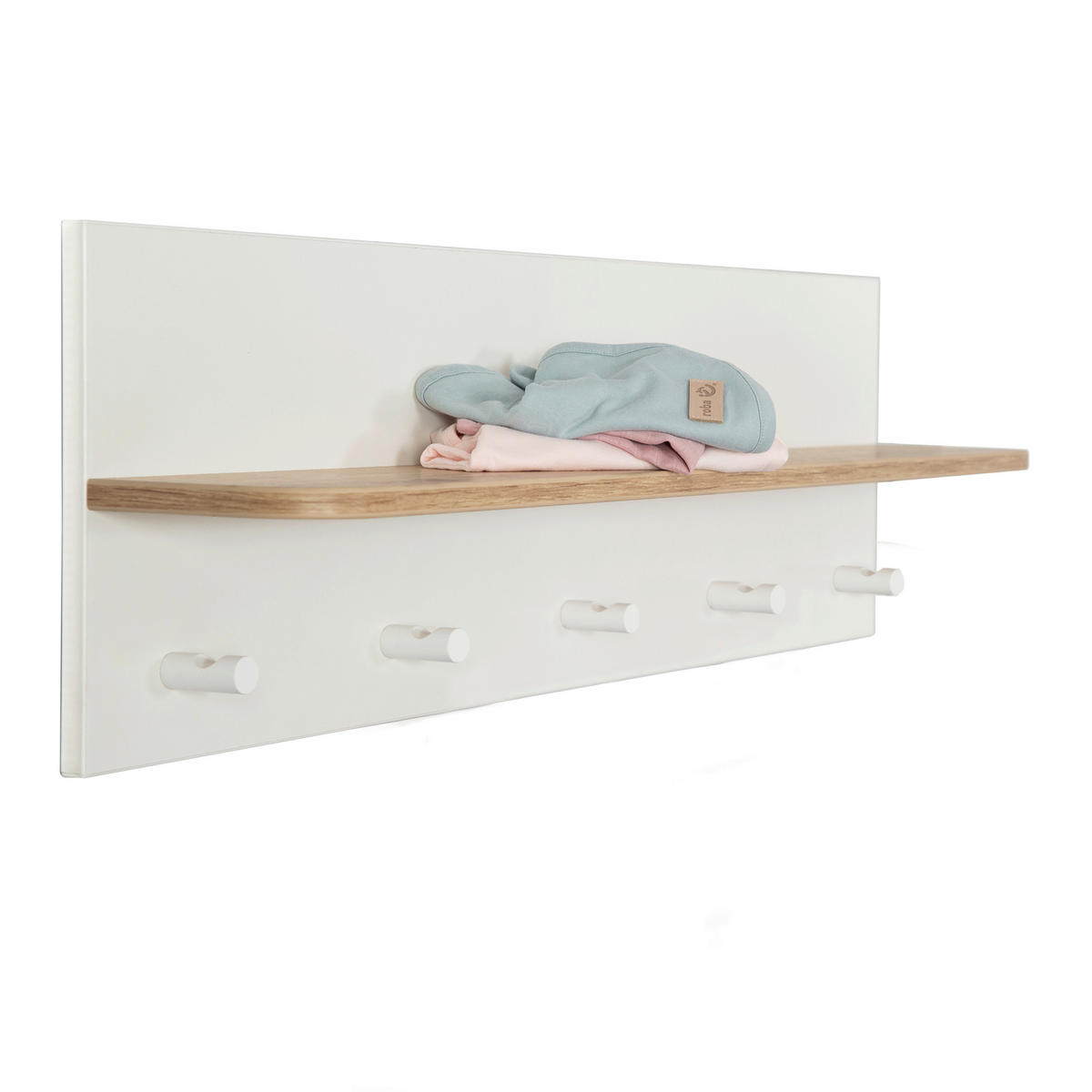 WANDBOARD in 90/29/16,5 cm Weiß, Eiche Artisan  - Weiß/Eiche Artisan, Basics, Holz/Holzwerkstoff (90/29/16,5cm) - Roba