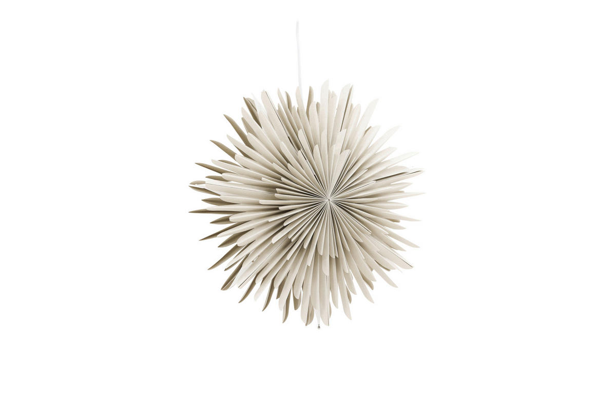 HÄNGLAMPA 46/46/18 cm  - beige, Basics, papper (46/46/18cm) - P & B
