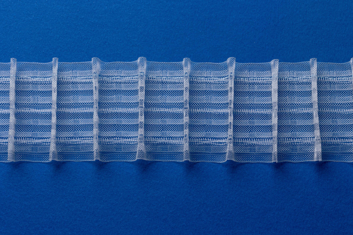 BEHÚZÓSZALAG  - áttetsző, Basics, textil (7cm)