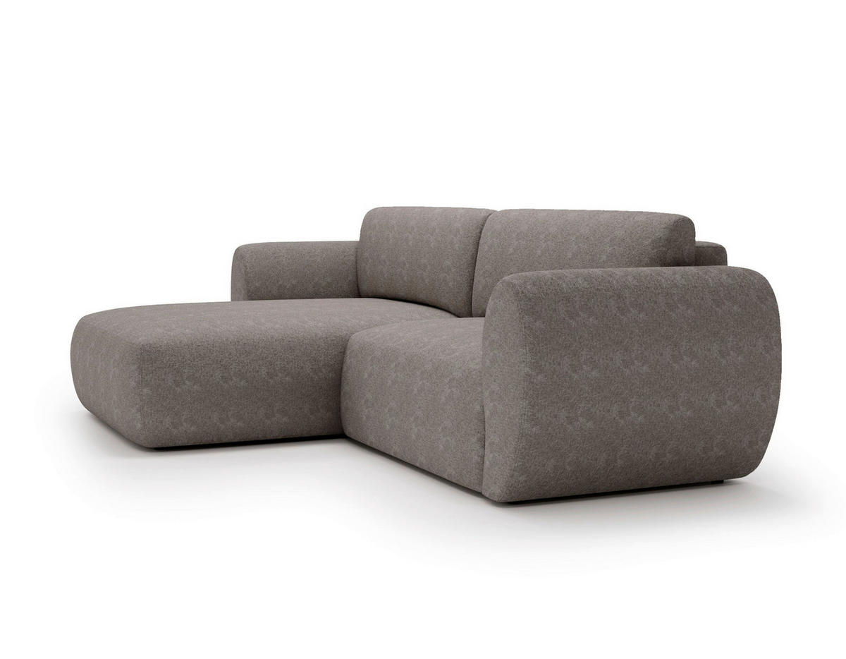 ECKSOFA SOLIS in Chenille Beige  170/288 cm  - Beige/Creme, Design, Kunststoff/Textil (170/288cm) - Livetastic
