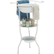 BEISTELLTISCH in Weiß - Weiß, Design, Metall (56/85/40cm) - Ambia Home