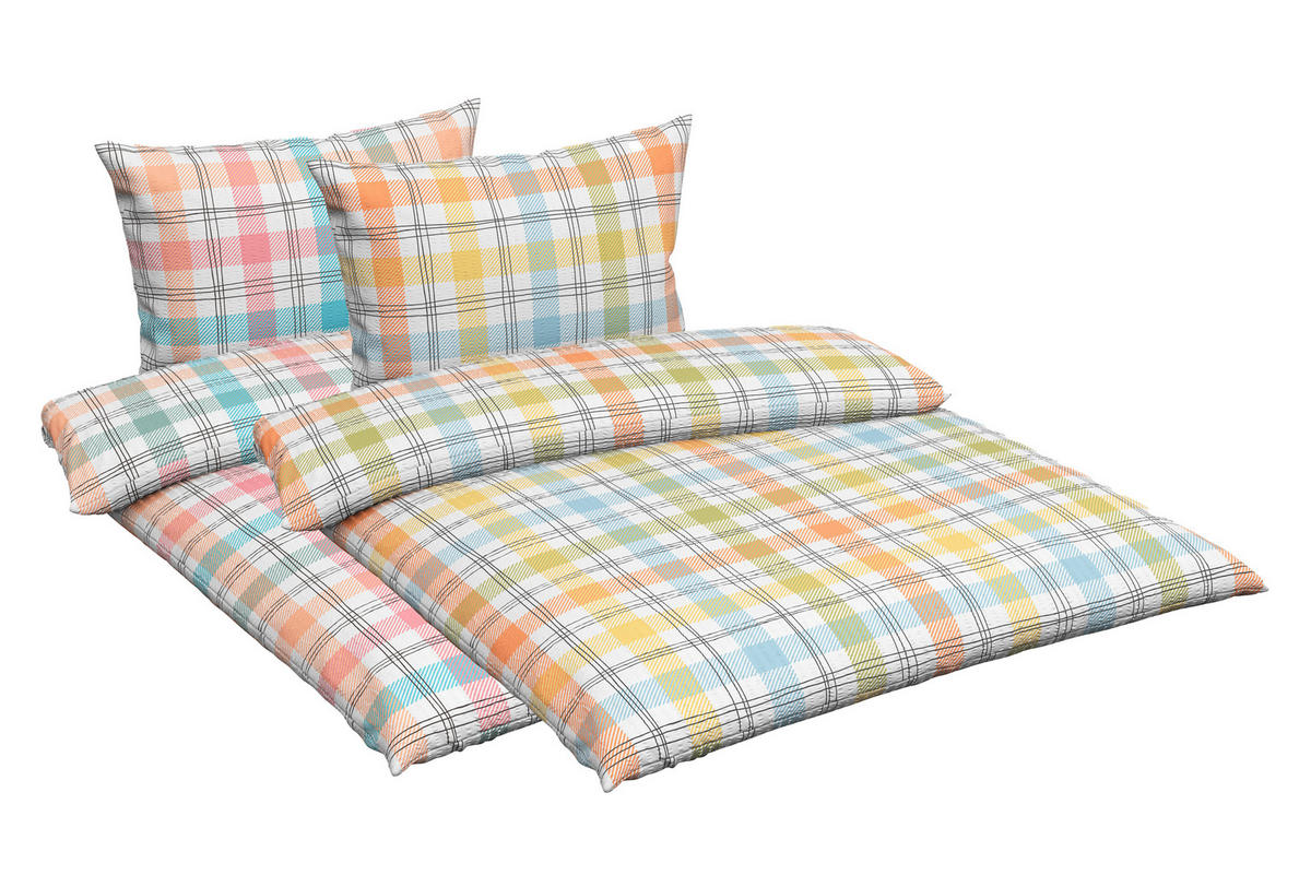 KREPOVÉ OBLIEČKY, seersucker, viacfarebná, 140/200 cm - viacfarebná, Konventionell, textil (140/200cm) - Esposa