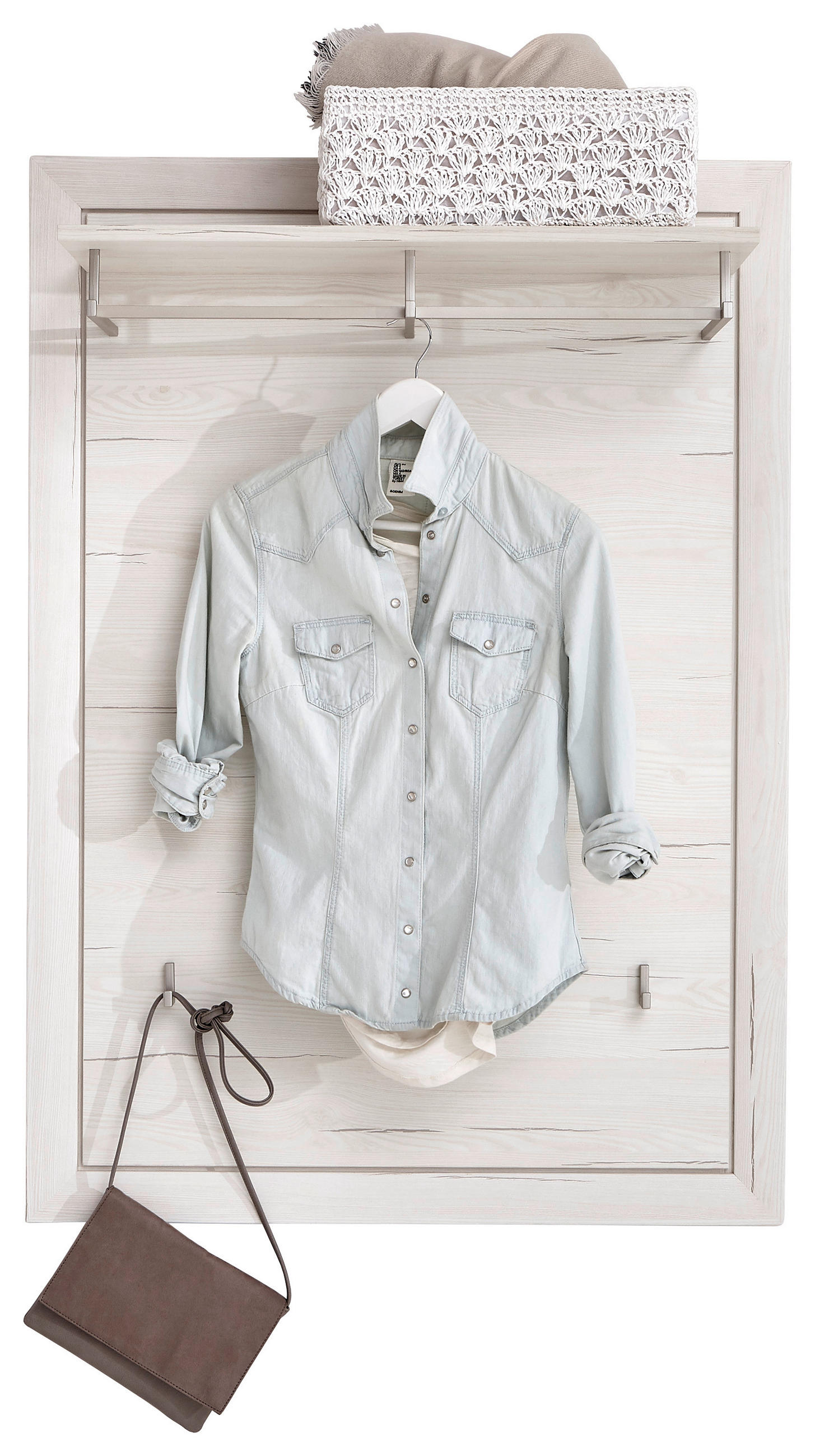 Hom`in ŠATNÍ PANEL, bílá, 82/115/30 cm