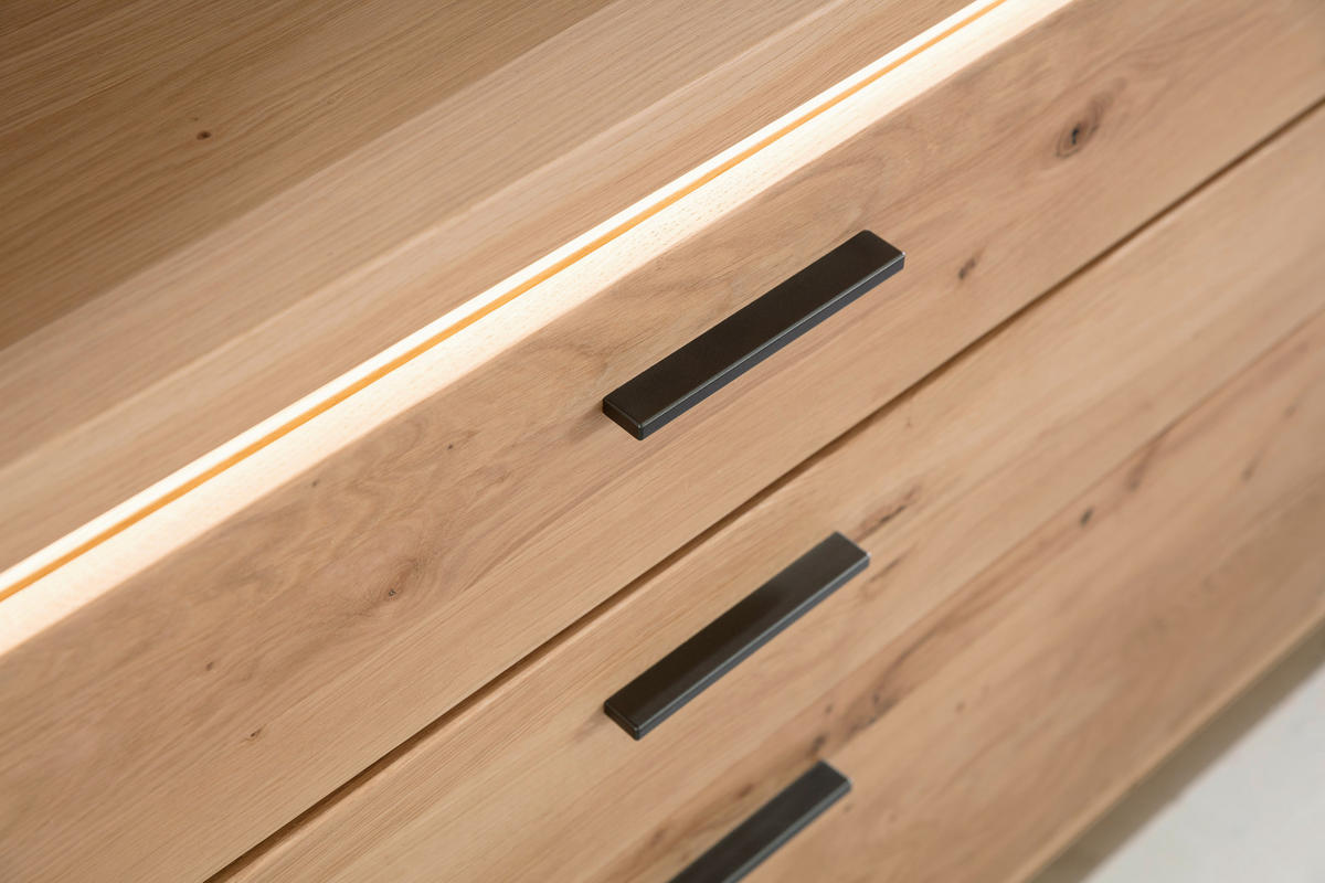 SIDEBOARD  in 180/84/44 cm  - Eichefarben/Grau, MODERN, Holz/Holzwerkstoff (180/84/44cm) - Livetastic