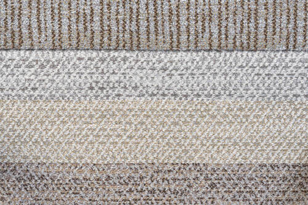 WEBTEPPICH 80/150 cm Argentum Creme, Grau, Dunkelbraun  - Dunkelbraun/Creme, KONVENTIONELL, Kunststoff/Textil (80/150cm)