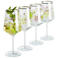 SPRITZERGLAS 544 ml 4-teilig  - Platinfarben/Weiss, Lifestyle, Glas (20,3/26,6/19,4cm) - Ritzenhoff