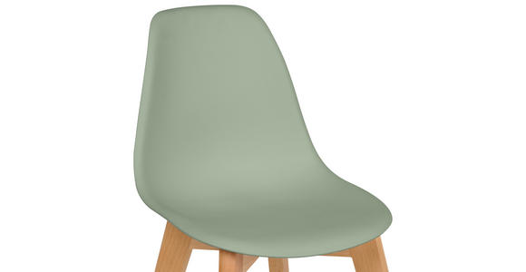 KINDERSTUHL - Buchefarben/Grün, Trend, Holz/Kunststoff (31/57/38cm) - My Baby Lou