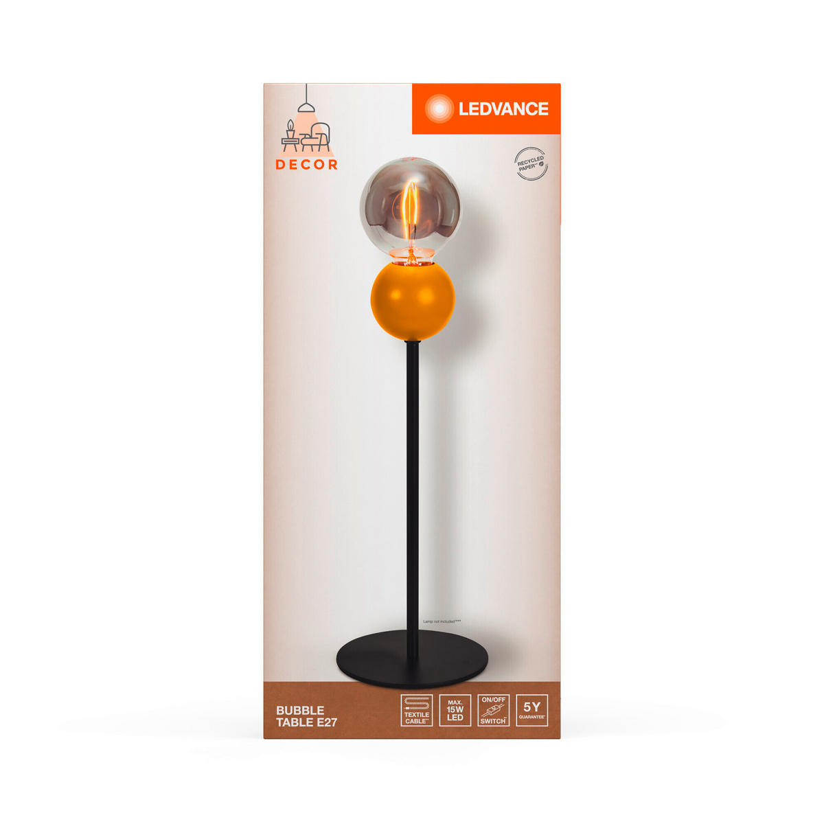 TISCHLEUCHTE 15/40 cm   - KONVENTIONELL, Metall (15/40cm) - Ledvance