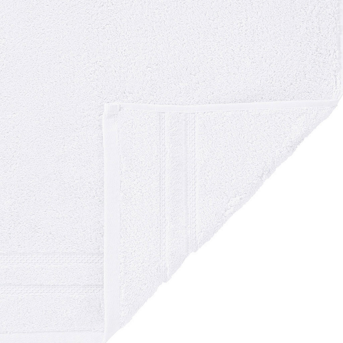 HANDTUCH 50/100 cm Micro Touch Weiß Hochglanz  - Weiß Hochglanz, Basics, Textil (50/100cm)