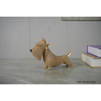 DEKOR ÁLLATFIGURA - aranyszínű, Basics, műanyag (19/6/12,3cm)