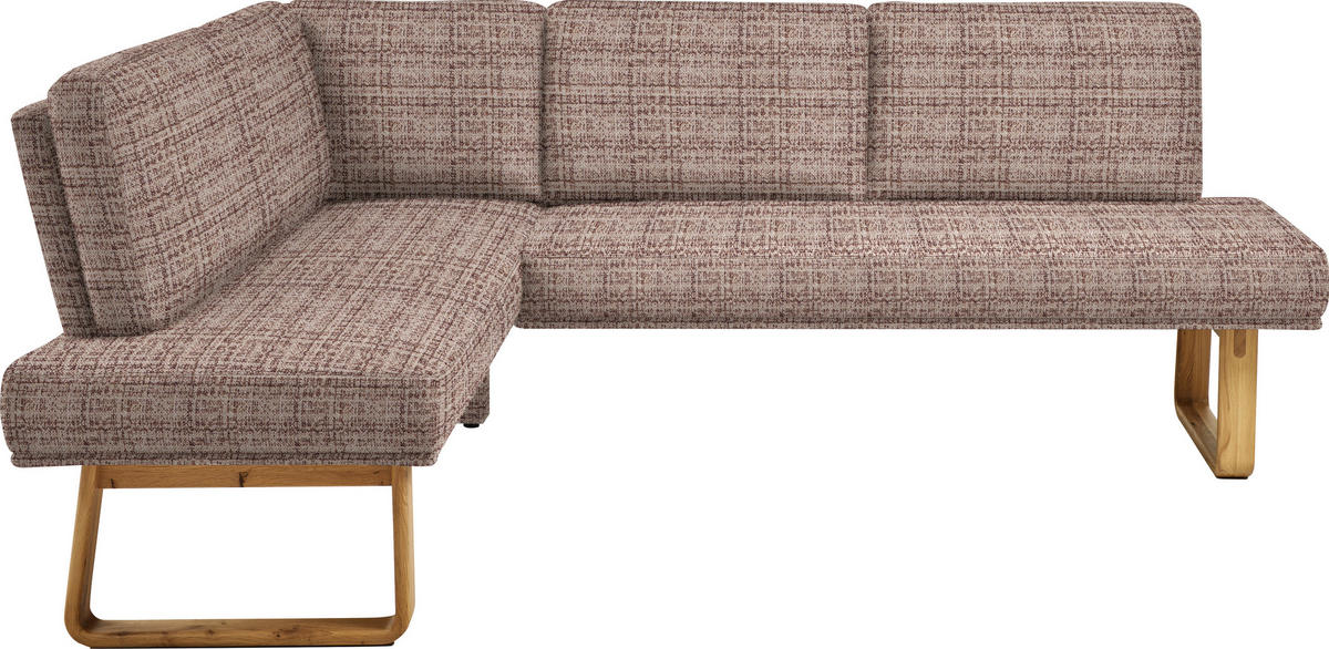 ECKBANK 174/240 cm  in Braun, Eichefarben  - Eichefarben/Braun, Design, Holz/Textil (174/240cm) - Dieter Knoll