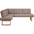 ECKBANK 174/240 cm  in Braun, Eichefarben  - Eichefarben/Braun, Design, Holz/Textil (174/240cm) - Dieter Knoll
