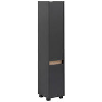 HOCHSCHRANK 30,2/164,5/33 cm  - Eichefarben/Anthrazit, MODERN, Holzwerkstoff/Kunststoff (30,2/164,5/33cm) - home24