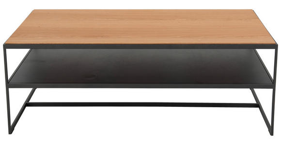 COUCHTISCH in Holz, Metall 115/65/42 cm - Eichefarben/Anthrazit, Design, Holz/Metall (115/65/42cm) - Johann Jakob